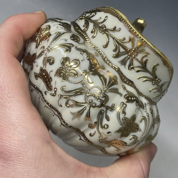 Antique - Vintage 20th C. Porcelain Nippon Gilt Japanese Creamer - Picture 13 of 14